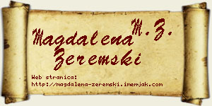 Magdalena Zeremski vizit kartica